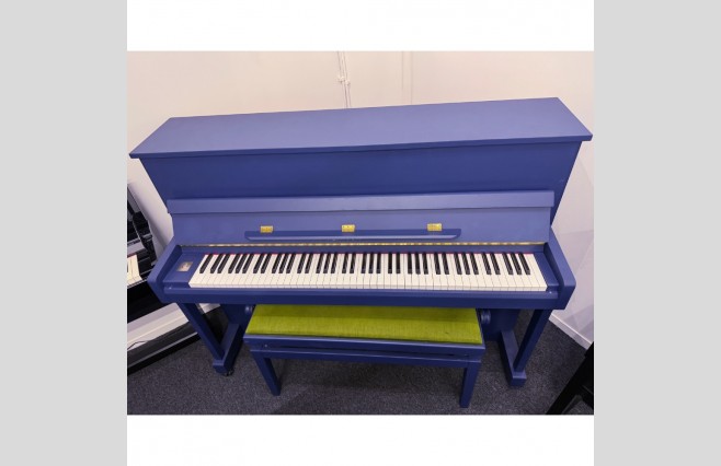 Reid Sohn Hornblower Blue RS115 Upright Piano, Used - All Inclusive Premium Package (SN:IJ0A00949) - Image 1